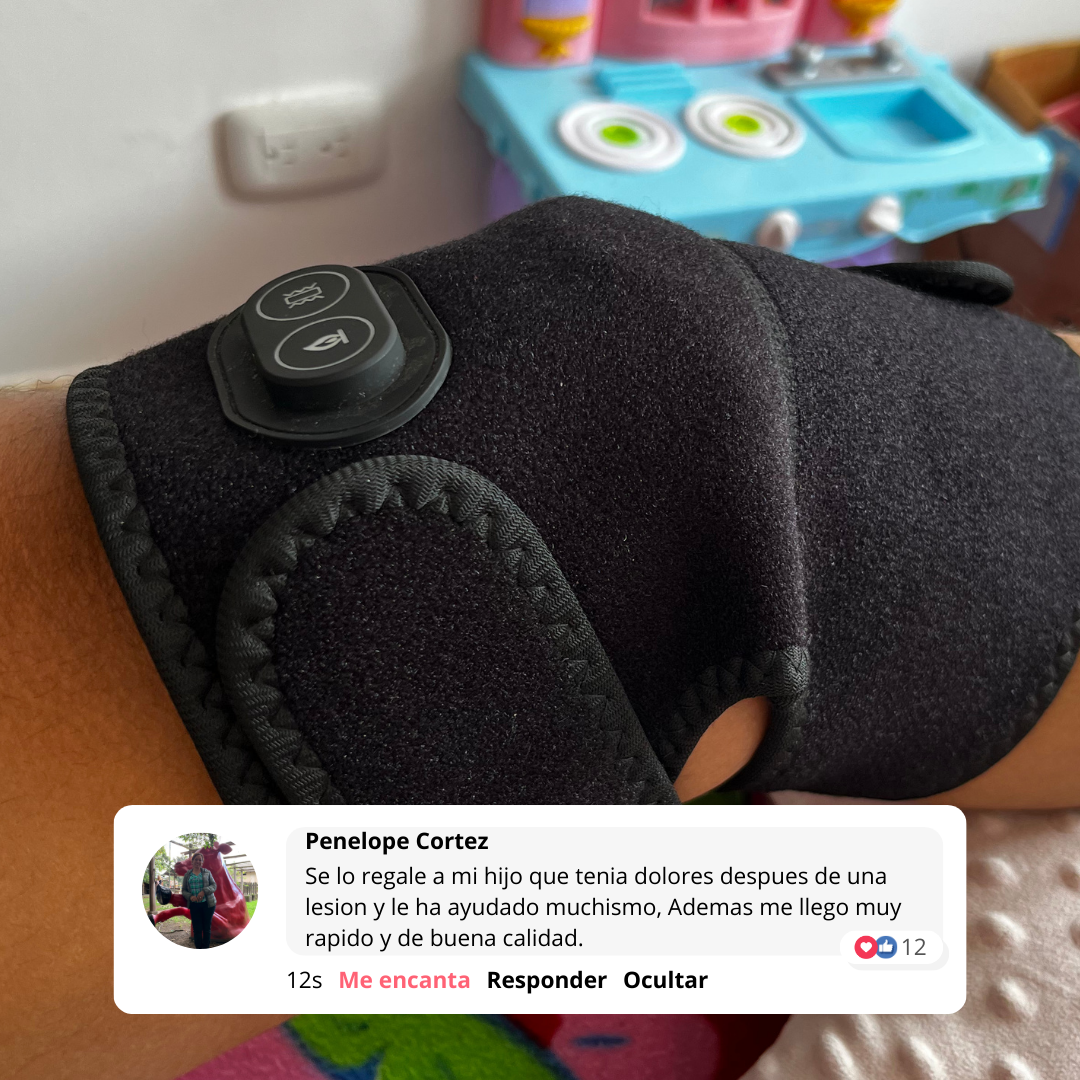 Rodillera antidolores térmica y vibradora